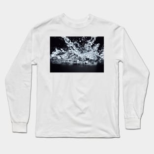 Splashing water abstract design Long Sleeve T-Shirt